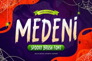 MEDENI - Spooky Brush Font Font Download