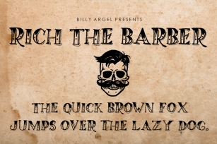 RICH THE BARBER Font Download