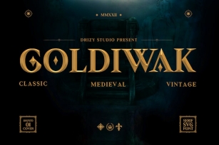 Goldiwak - Classic Medieval Font Font Download