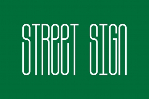 Street Sign Font Download