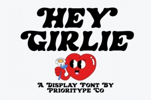 Hey Girlie - Display Font Font Download
