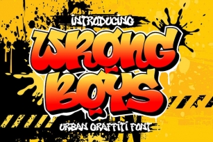 Wrong Boys - Urban Graffiti Font Font Download