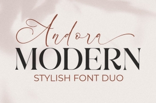 Andora Modern Font Duo Font Download