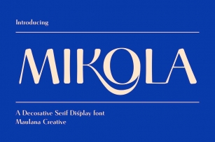 Mikola Serif Display Font Font Download