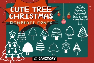 Cute Tree Christmas Font Download