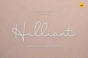 Hilliant - Monoline Script Font Font Download
