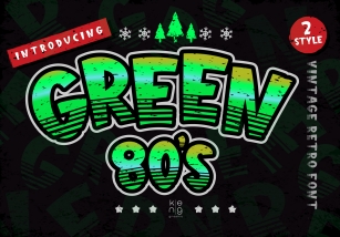 Green 80's Font Download