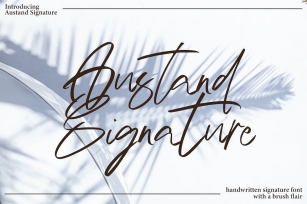 Austand - Handwritten Signature Font Download