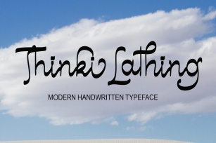 Thinki Lathing Font Download