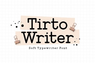 Tirto Writer Font Download