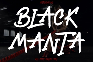 Black Manta Brush Font Download