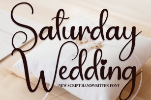 Saturday Wedding Font Download