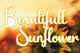 Beautifull Sunflower Font Download