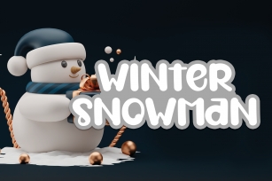 Winter Snowman Font Download