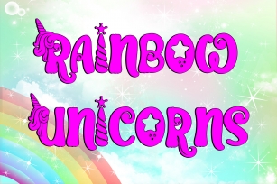Rainbow Unicorns Font Download