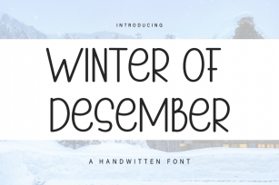 Winter of Desember Font Download