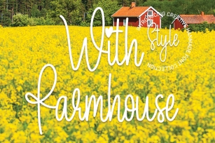 With Farmhouse Font Download