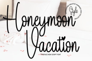 Honeymoon Vacation Font Download