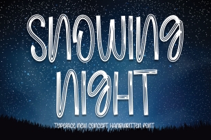 Snowing Night Font Download