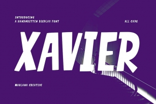 Xavier Handwritten Display Font Font Download
