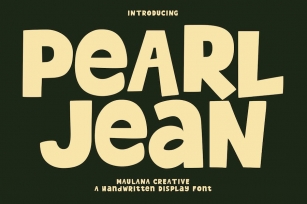 Pearl Jean Handwritten Display Font Font Download