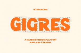Gigres Handwritten Display Font Font Download
