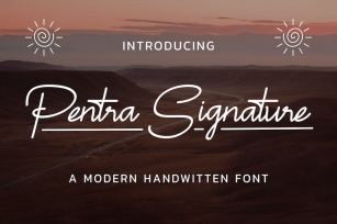 Pentra Signature - A Modern Handwritten Font Font Download