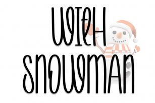 With Snowman Font Download