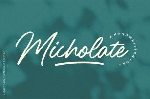 Micholate Font Font Download