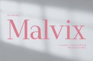 Malvix Modern Round Serif Font Font Download