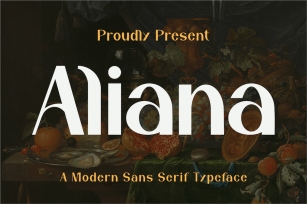 Aliana - A Modern Sans Serif Font Download
