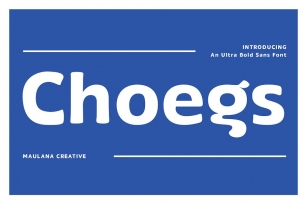 Choegs Ultra Bold Sans Font Font Download