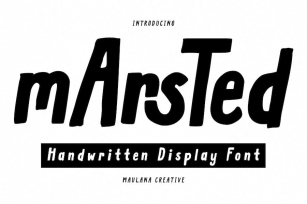Marsted Handwritten Display Font Font Download