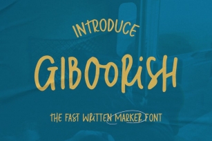 Giboorish | Handwritten Marker Font Download