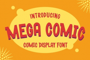 MEGA COMIC - COMIC DISPLAY FONT Font Download