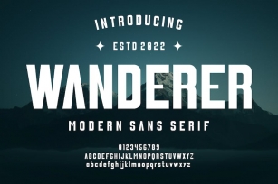 WANDERER - A Modern Sans Serif Font Font Download