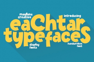 Eachtar Typefaces Display Handwritten Font Font Download