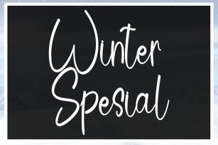 Winter Spesial Font Download