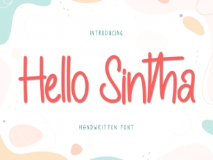 Hello Sintha Font Download