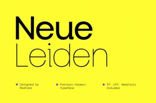 Neue Leiden Typeface Font Download