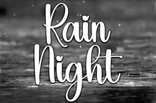 Rain Night Font Download