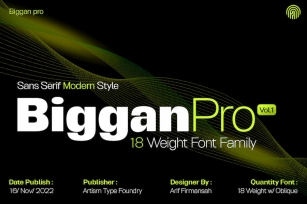 Biggan Pro Font Download