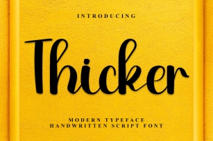 Thicker Font Download