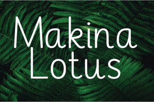 Makina Lotus Font Download