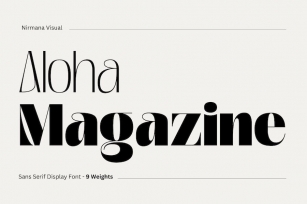 Aloha Magazine - Logo font Font Download