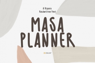 Masa Planner | A Organic Handwritten Font Font Download