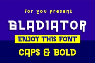Gladiator - Modern Display Font Font Download