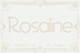 Rosaline - Art Deco Display Font Download