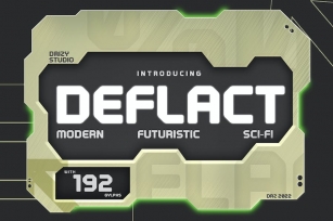 Deflact - Futuristic Sci-fi Font Font Download