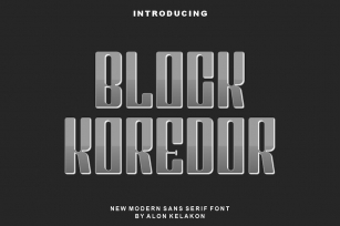 Block Koredor Font Font Download